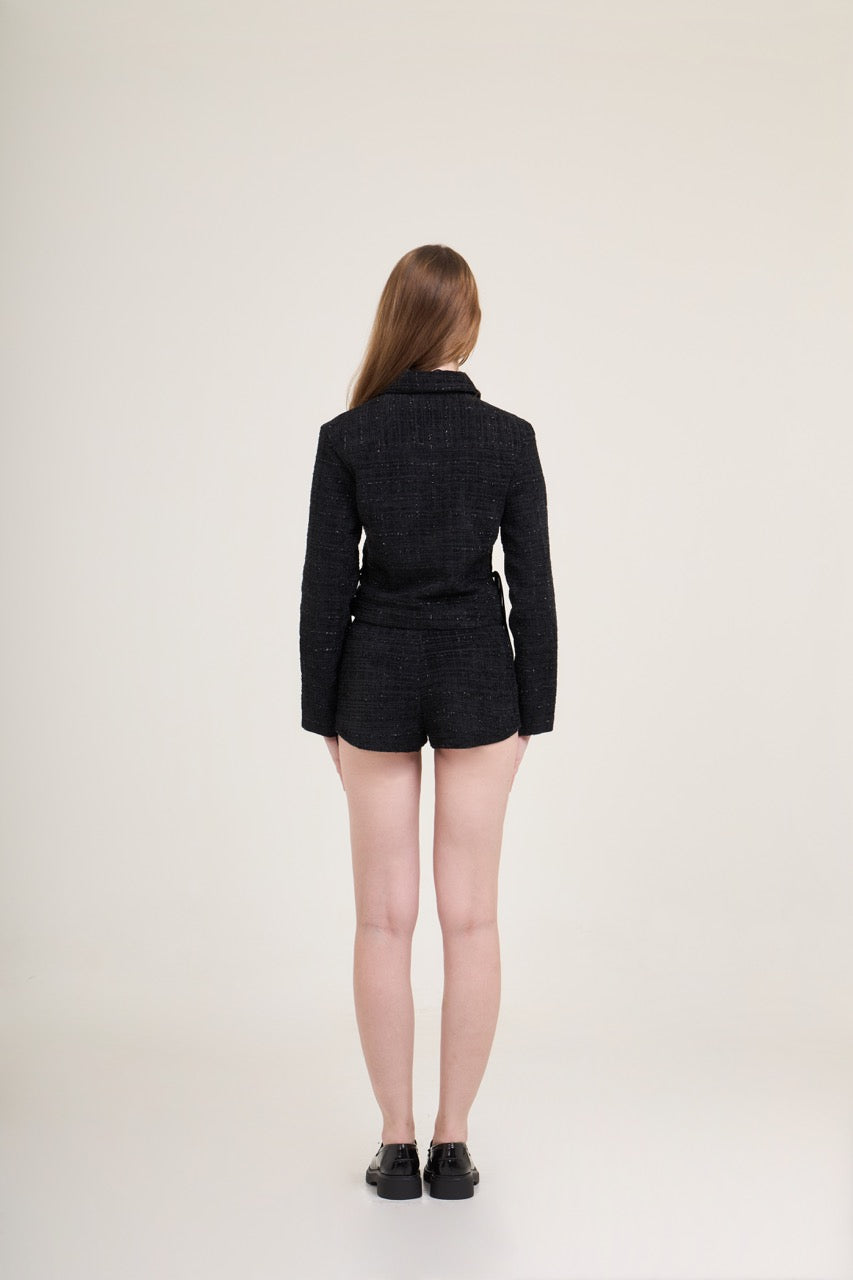 Olivia Tweed Jacket Black