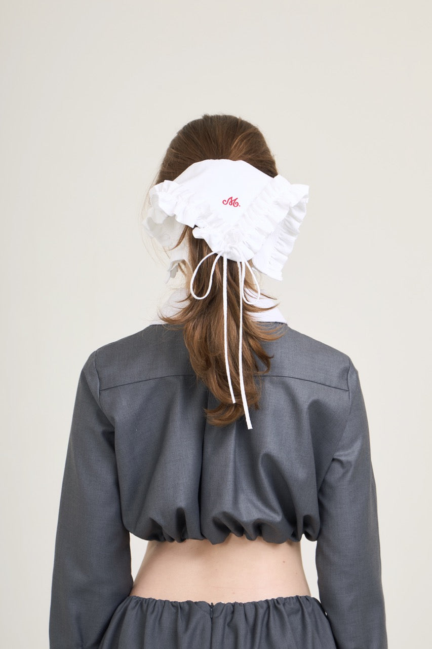 Leila Scrunchie White