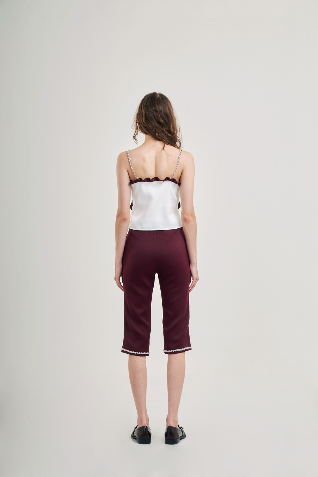 Reggie Capris Burgundy
