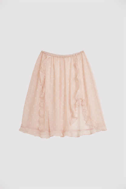 Daphne Mesh Skirt Nude