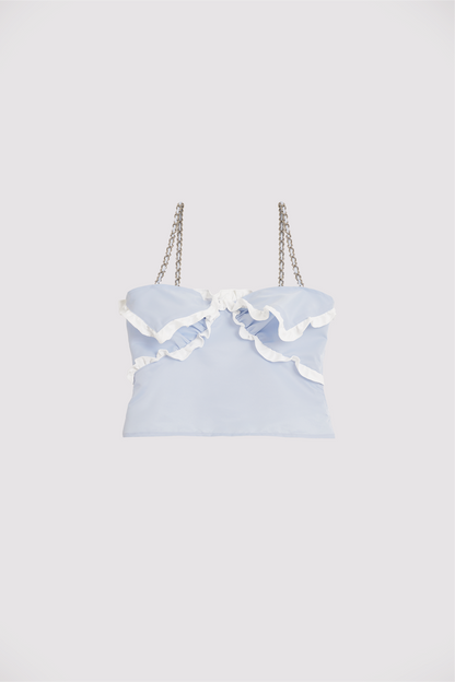 Sully Crop Top Powder Blue