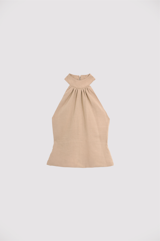 Carolyn Halter Top Beige