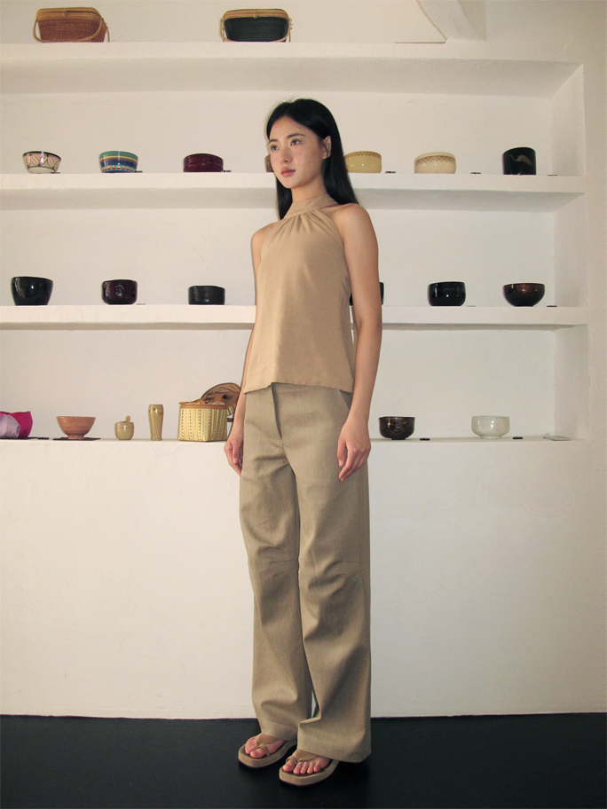 Carolyn Halter Top Beige