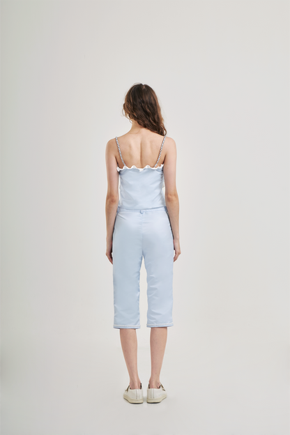 Sully Crop Top Powder Blue