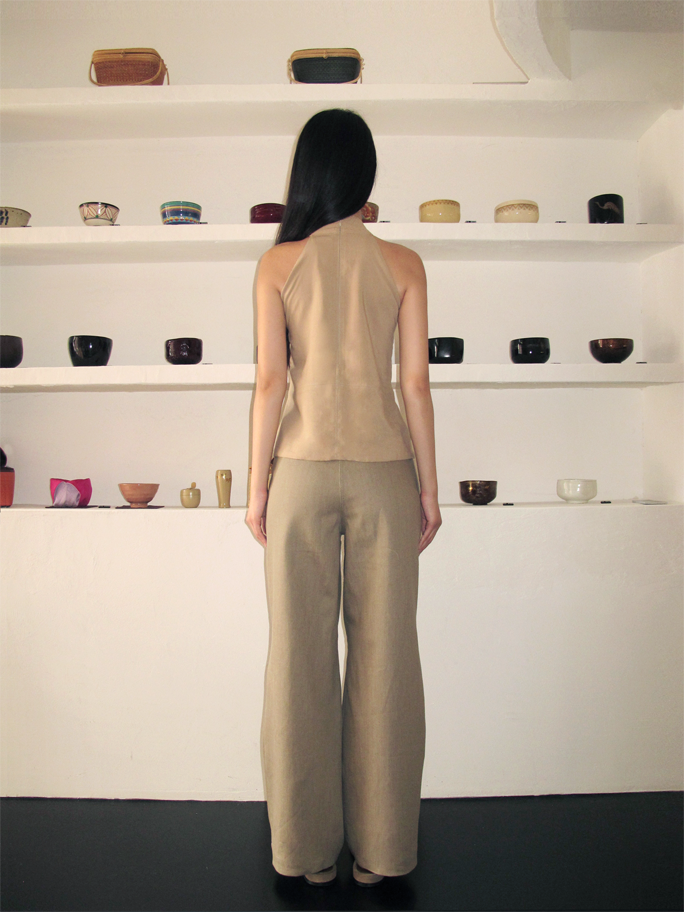 Carolyn Halter Top Beige