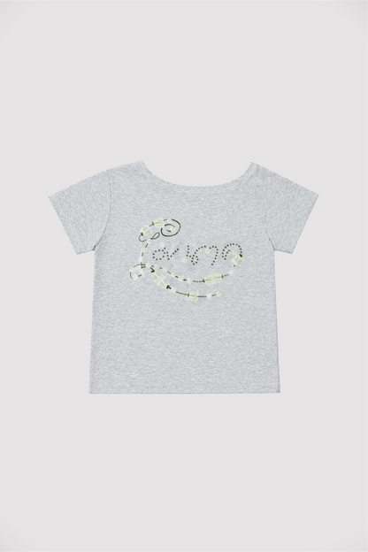 Malai Off Shoulder Relaxed Tee