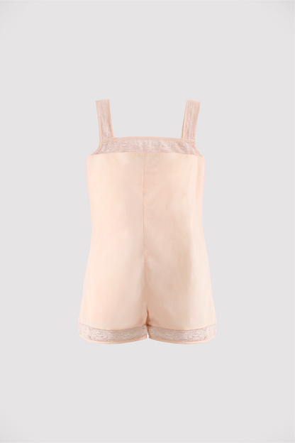 Ophelia Cotton Playsuit Peach